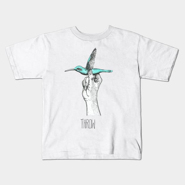 Humming bird dart Kids T-Shirt by Créa'RiBo